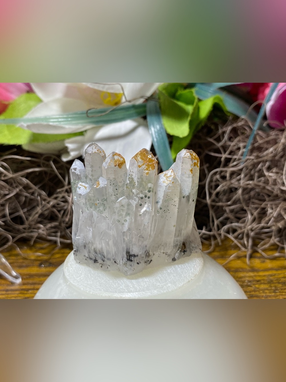 Speckled Crystal Quartz Points